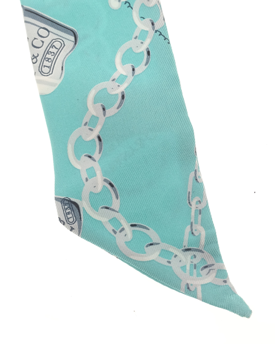 Tiffany & Co Tiffany Blue 100% Silk Classic Jewellery Printed Twilly