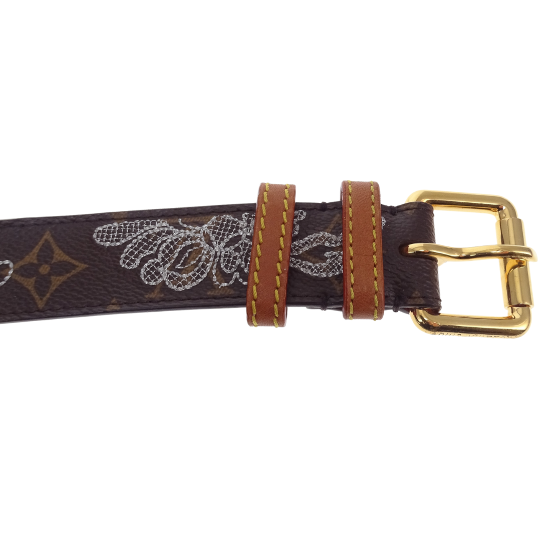 Louis Vuitton Monogram Canvas Limited Edition Dentelle Belt 95CM