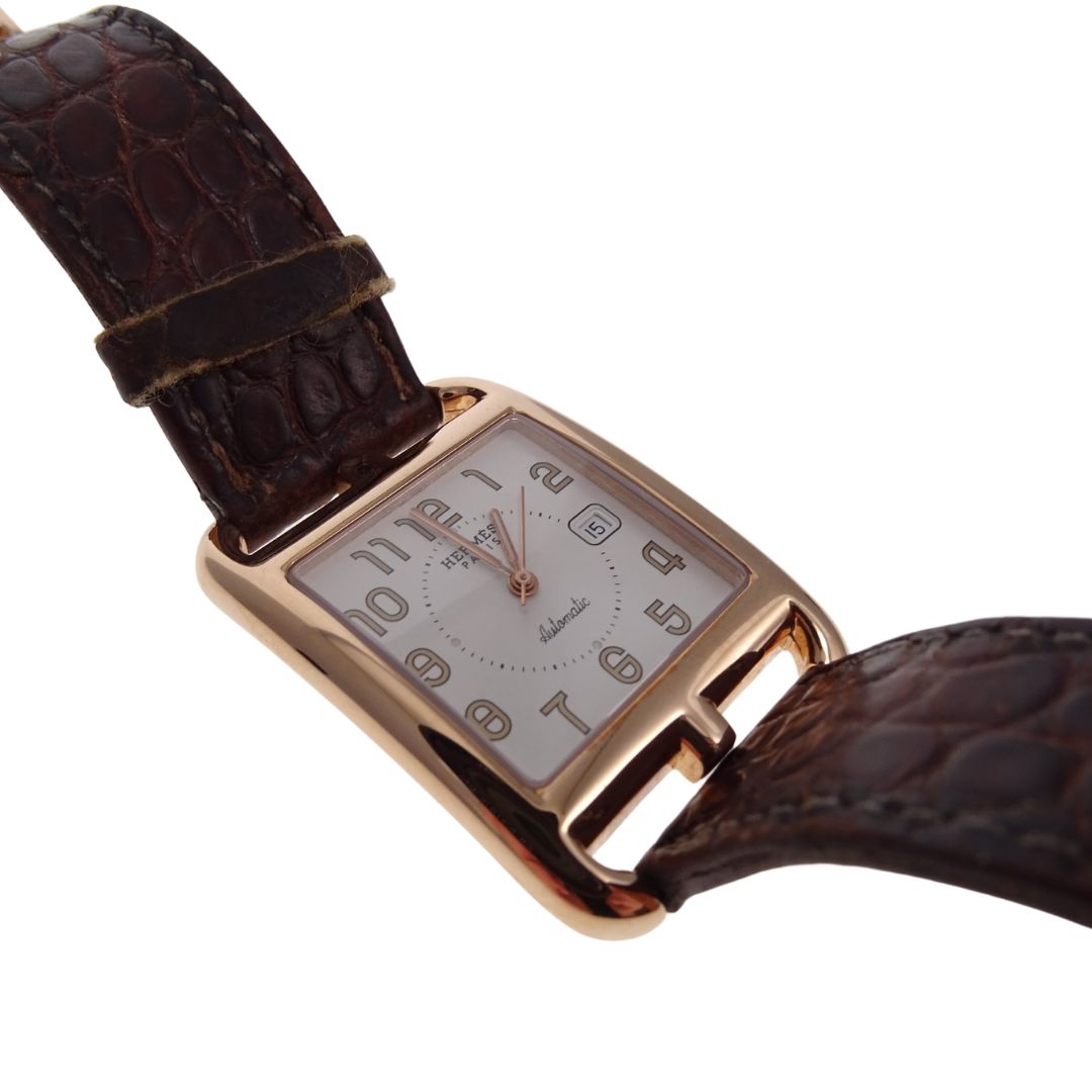 Hermes Cape Cod GM Automatic Watch In 18k Rose Gold 2011