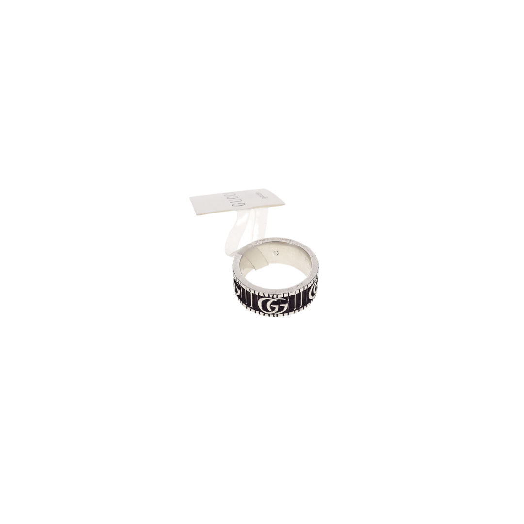 Gucci Sterling Silver Double G Ring (size 13)