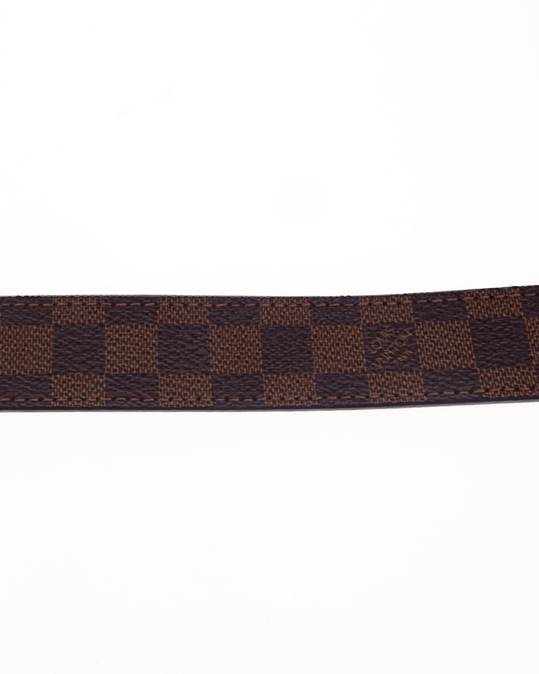 Louis Vuitton Damier Ebene 25mm Mini Buckle Belt 75cm