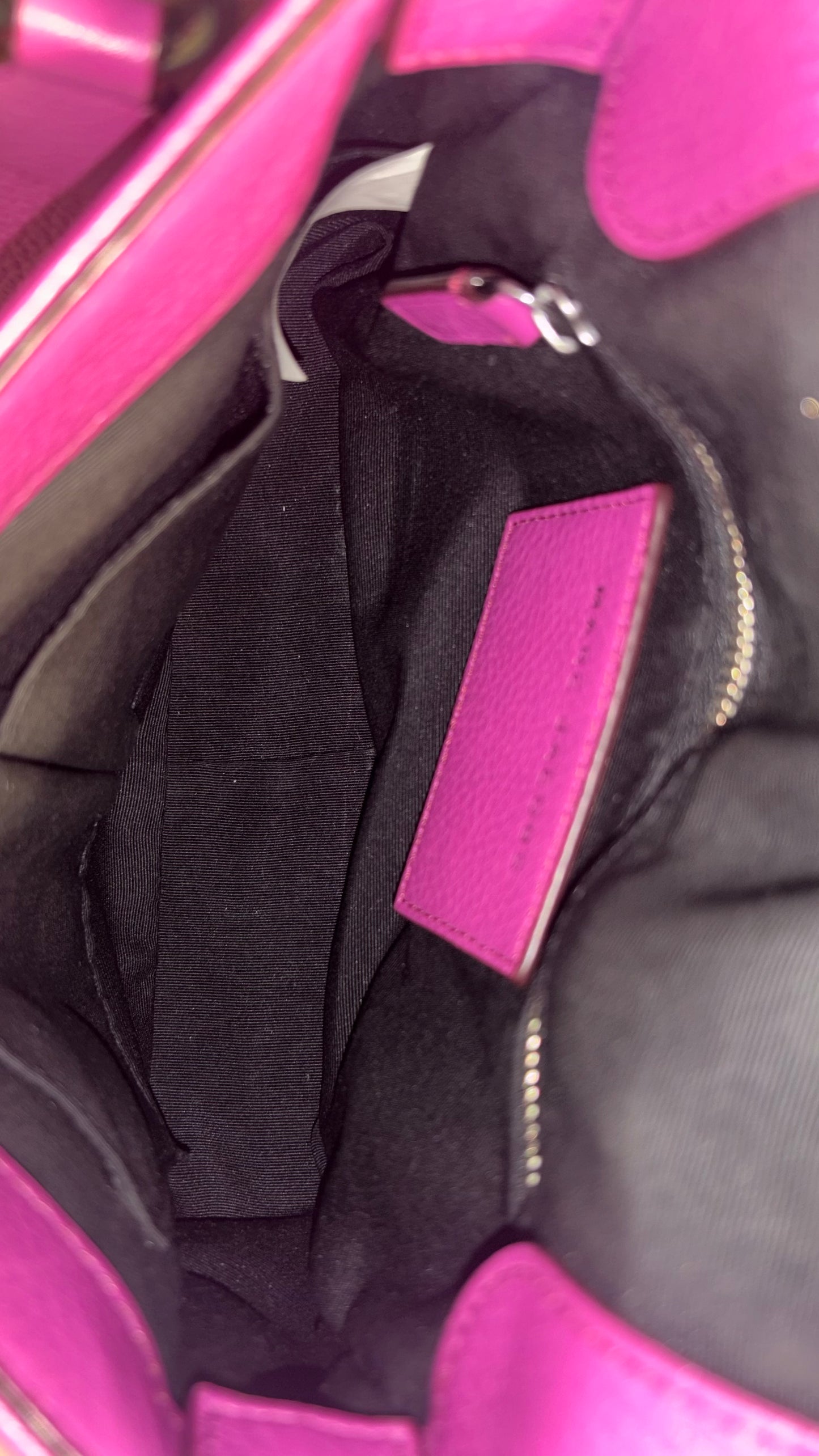 Marc Jacobs Magenta Small Recruit Saddle Bag