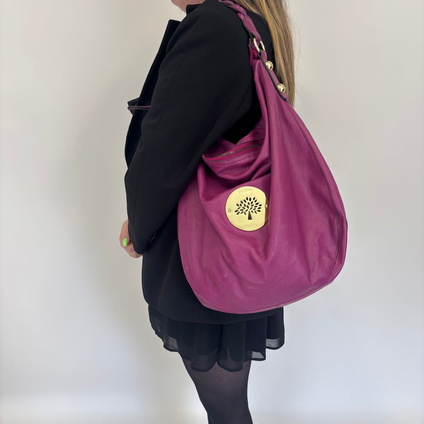 Mulberry Pink Daria Hobo