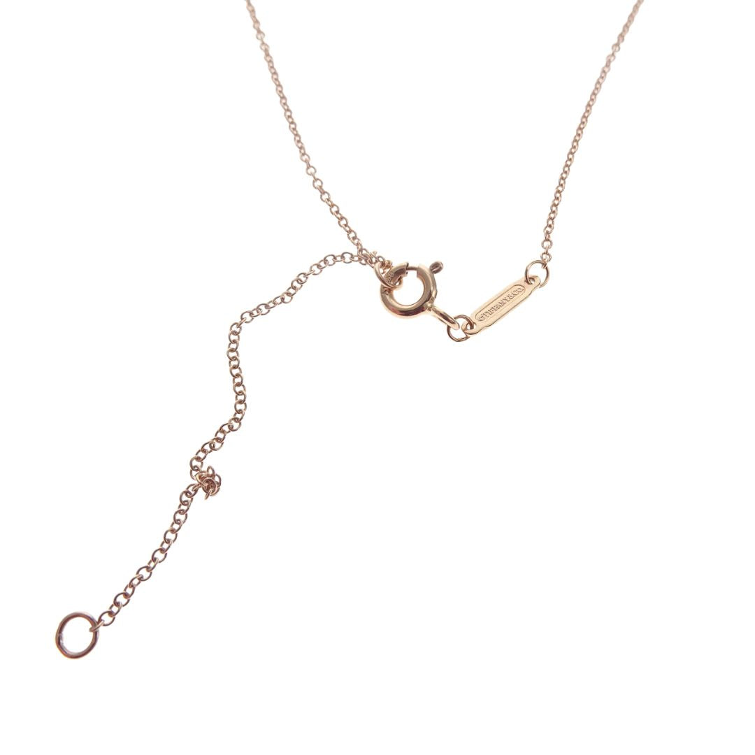 Tiffany & Co. 18k Rose gold Rainbow & Love Pendant Necklace