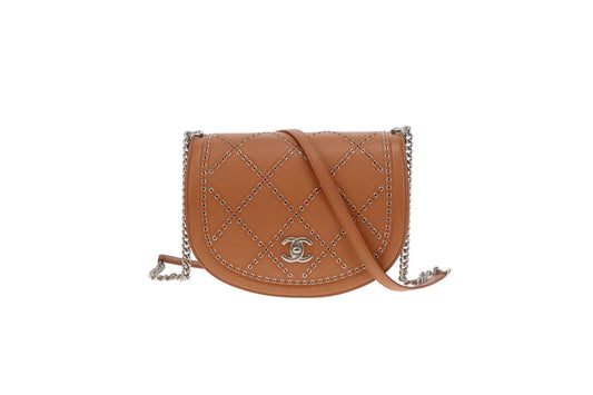 Chanel Tan Calfskin Coco Eyelets Flap Bag 2018