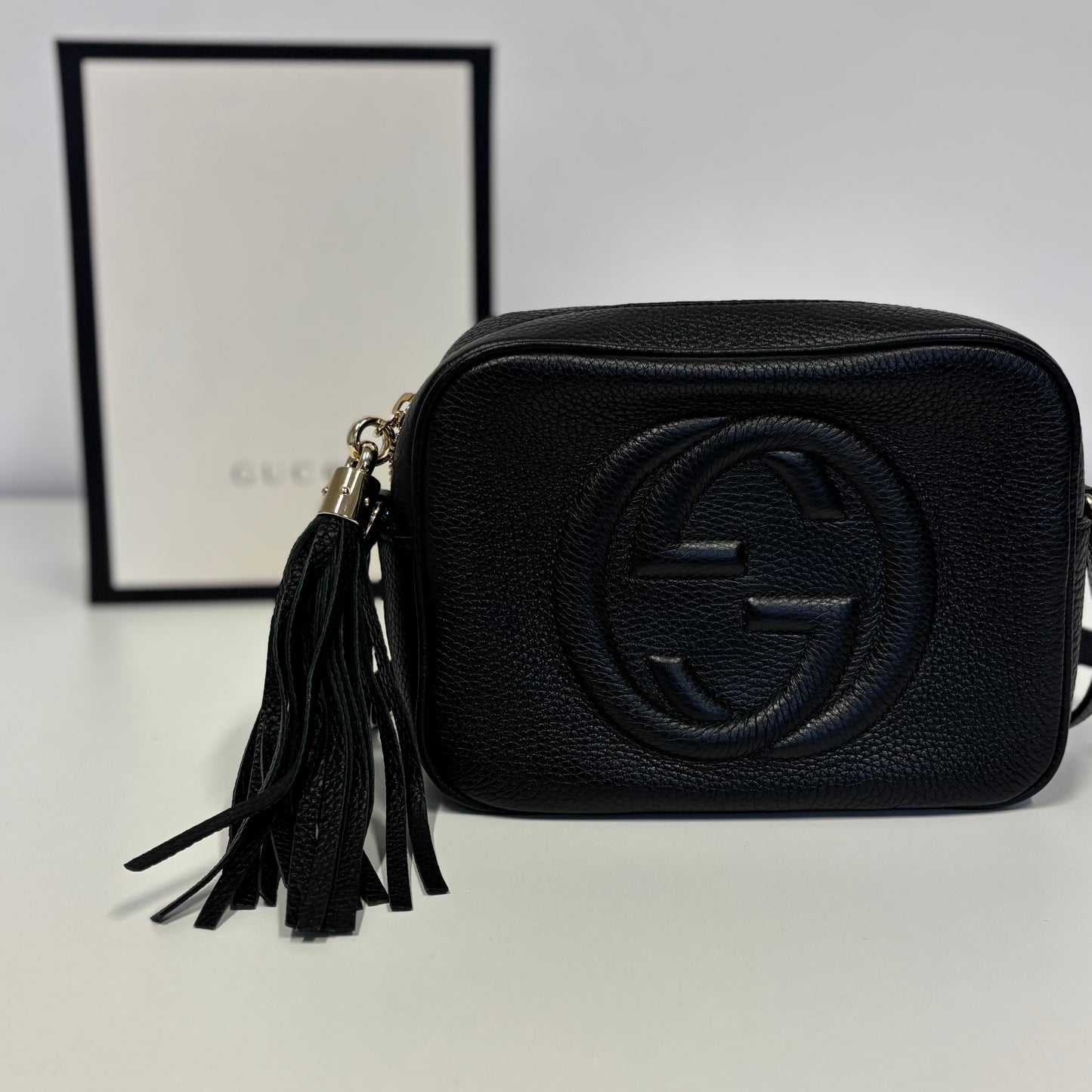 Gucci Black Leather Disco Soho Camera Bag