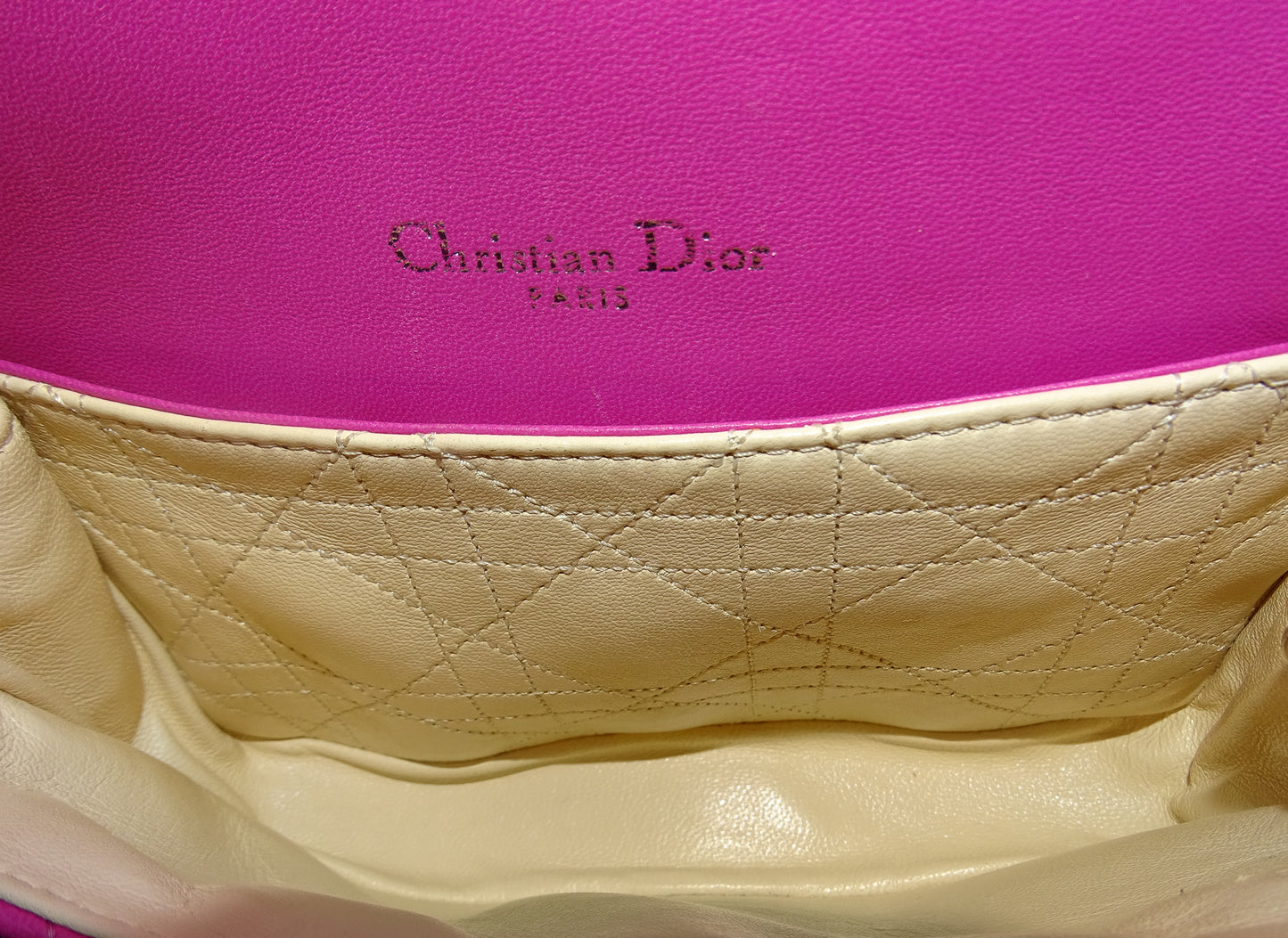 Dior Pink Cannage Leather Old Model Mini Miss Dior Flap Bag