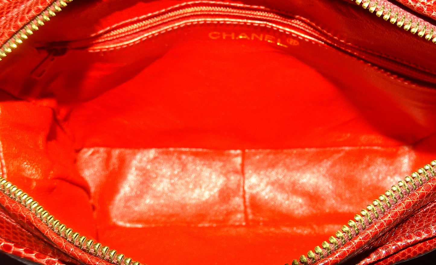 Chanel Vintage Red Coated Caviar Camera Bag With Tassel 1986/88