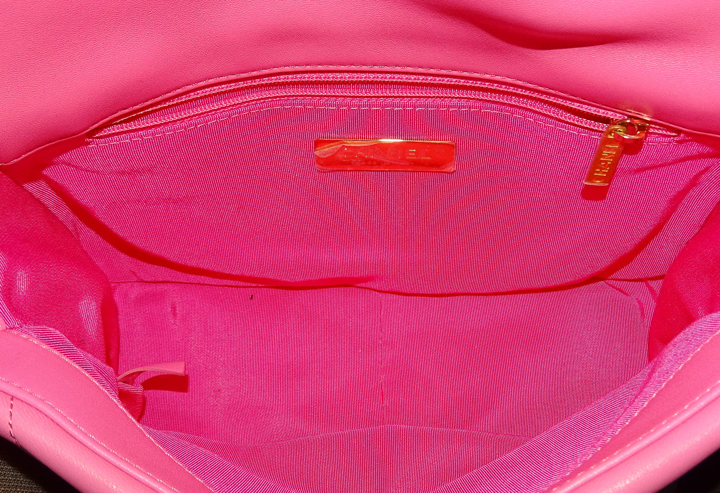 Chanel 19 Small Hot Pink Leather 2021