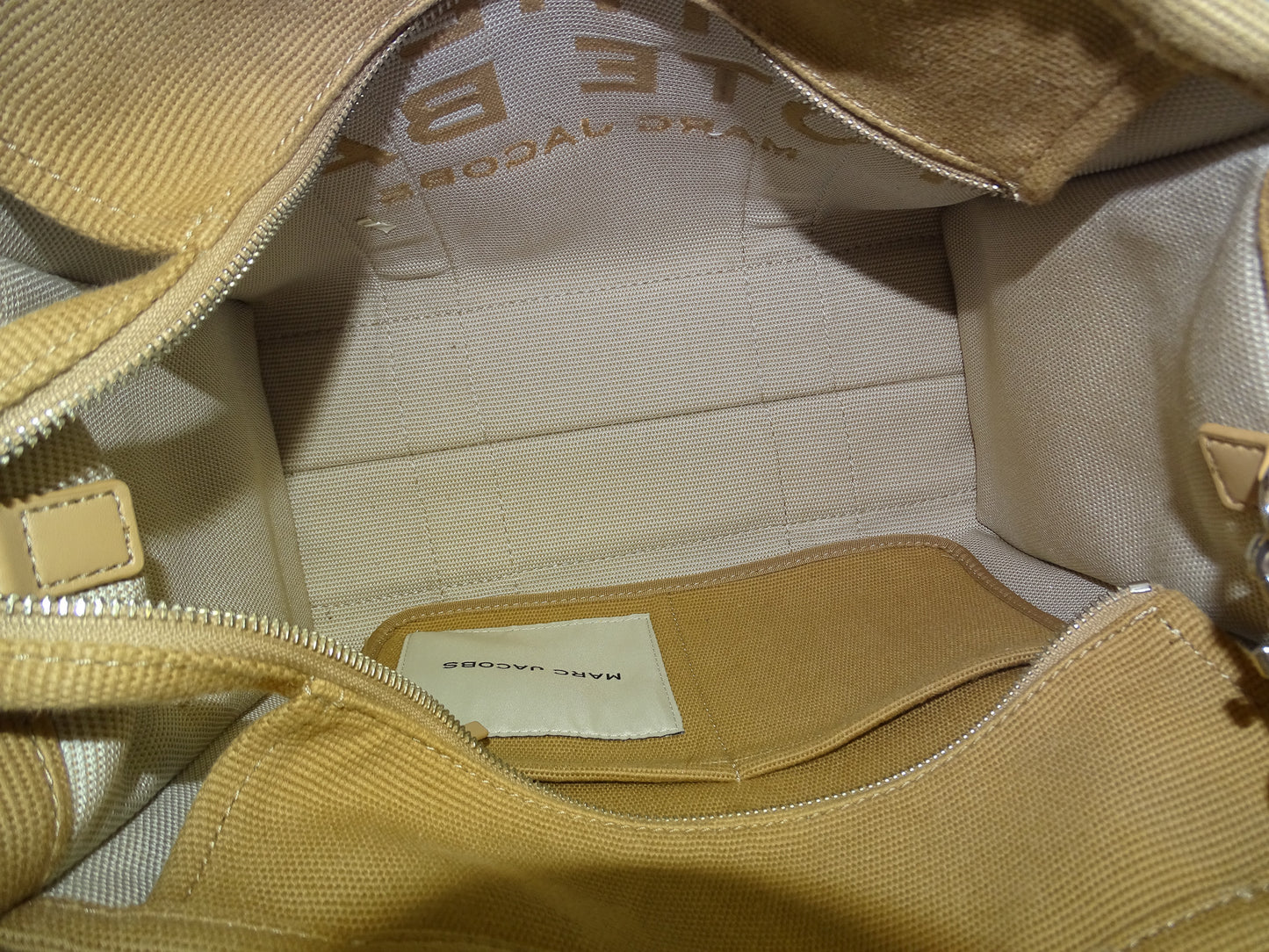 Marc Jacobs Light Brown Canvas The Medium Tote Bag