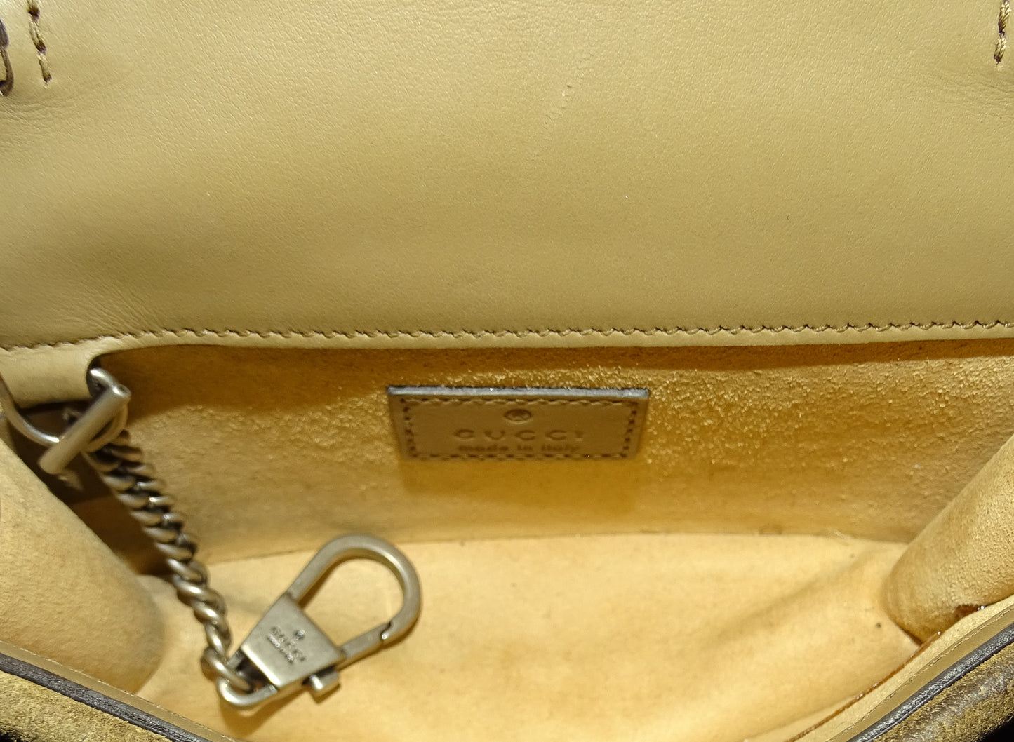 Gucci Classic Beige GG Supreme Super Mini Dionysus