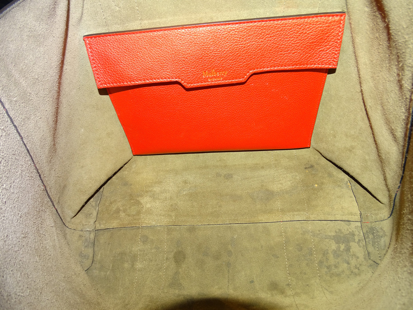 Mulberry Red Leather Bayswater Tote Bag 2