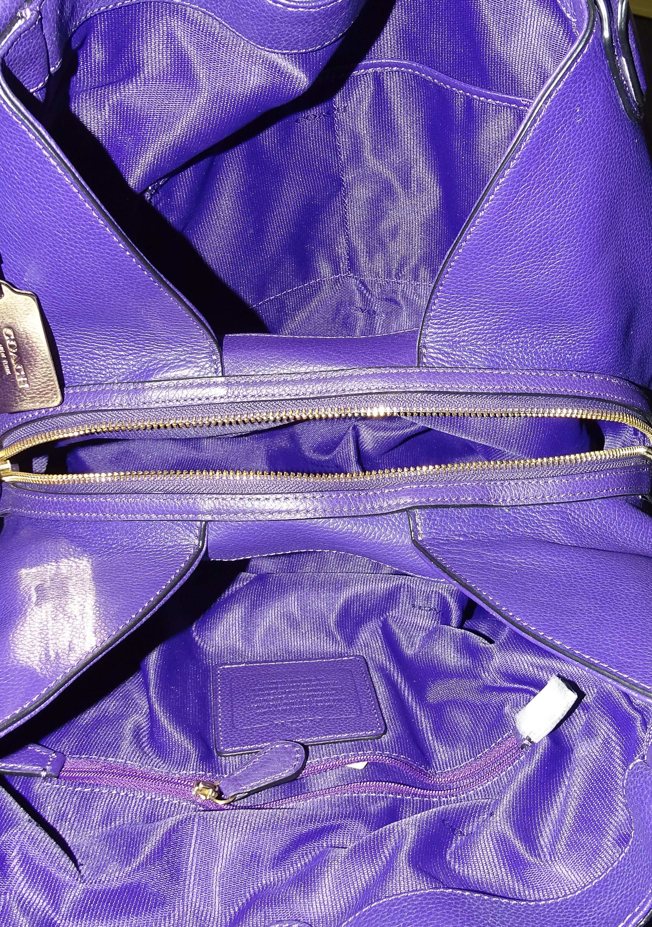 Coach violet online bag