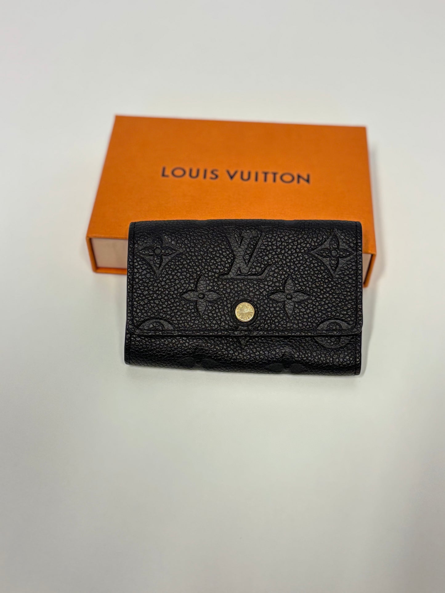 Louis Vuitton Black Empreinte 6 Key Holder (NFID)