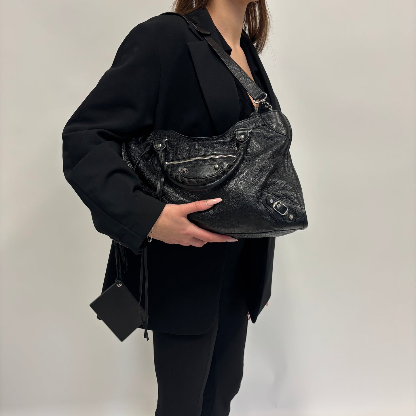 Balenciaga Black SHW City Bag