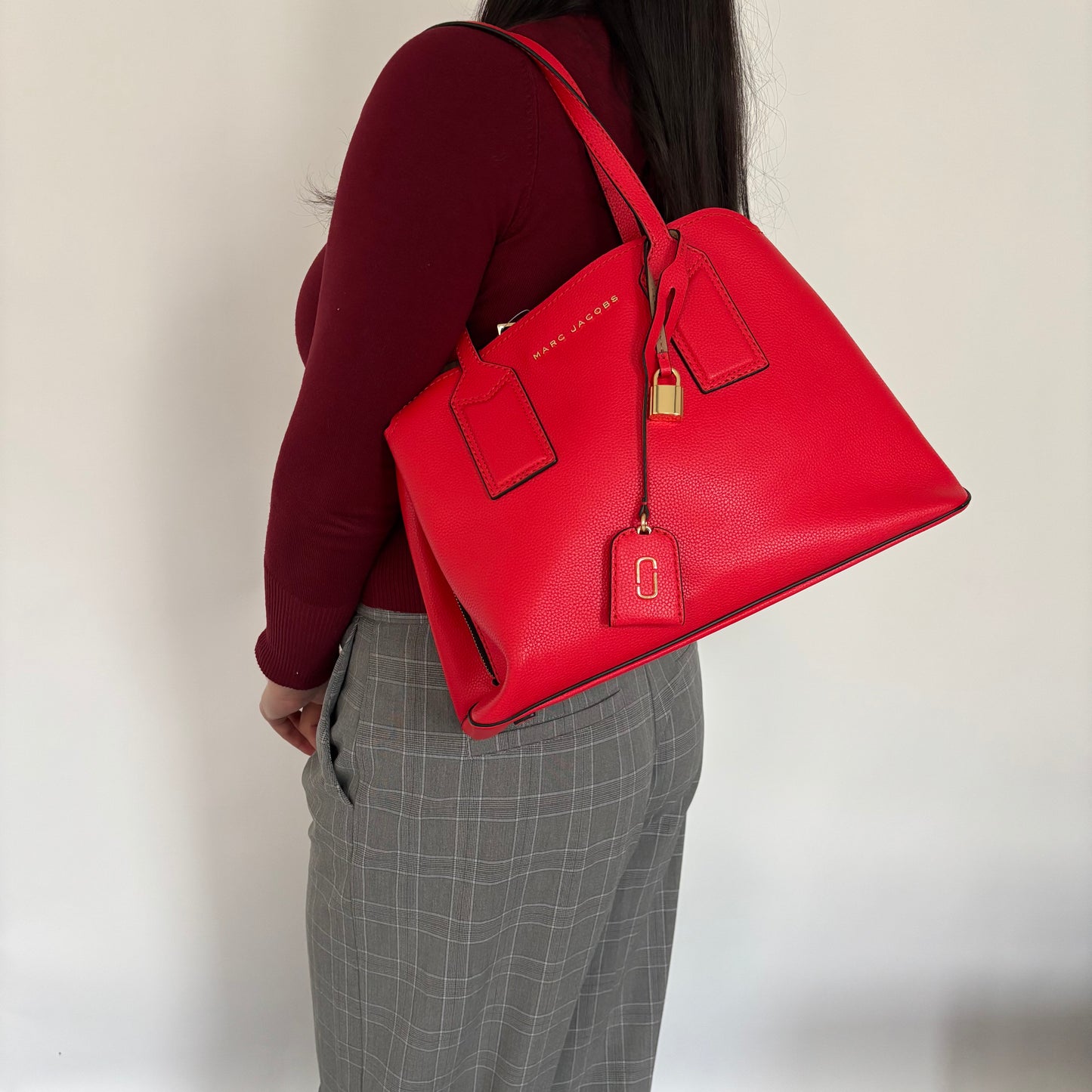 Marc Jacobs Editor Tote 38 Poppy Red GH