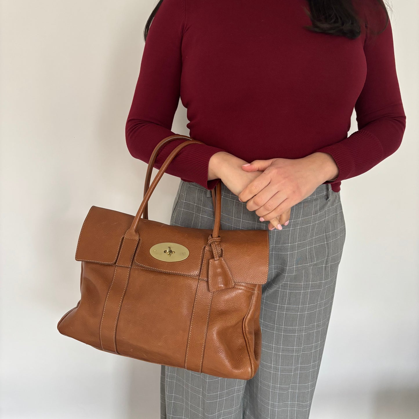 Mulberry Oak Leather Classic Bayswater