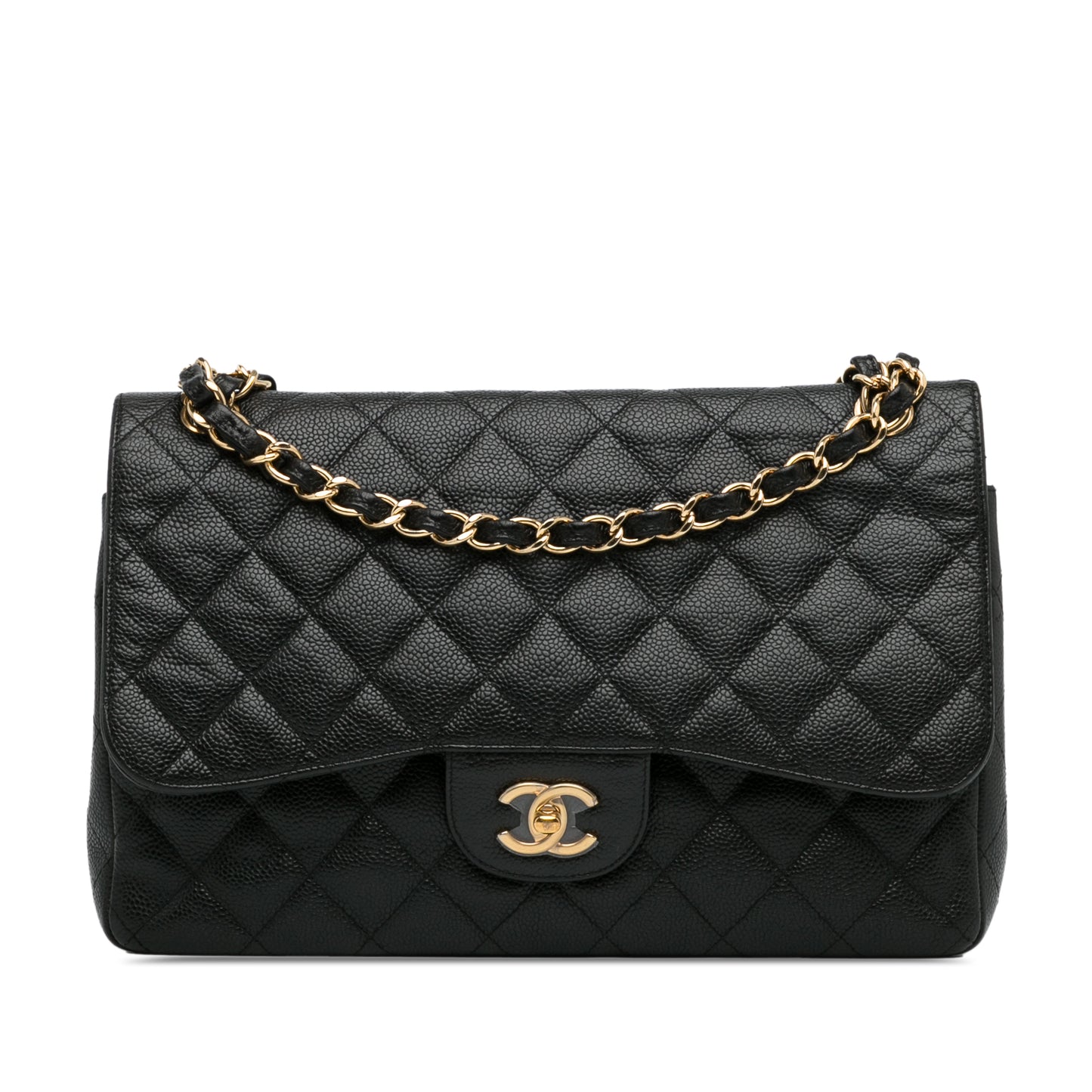 Jumbo Classic Caviar Double Flap Image #1