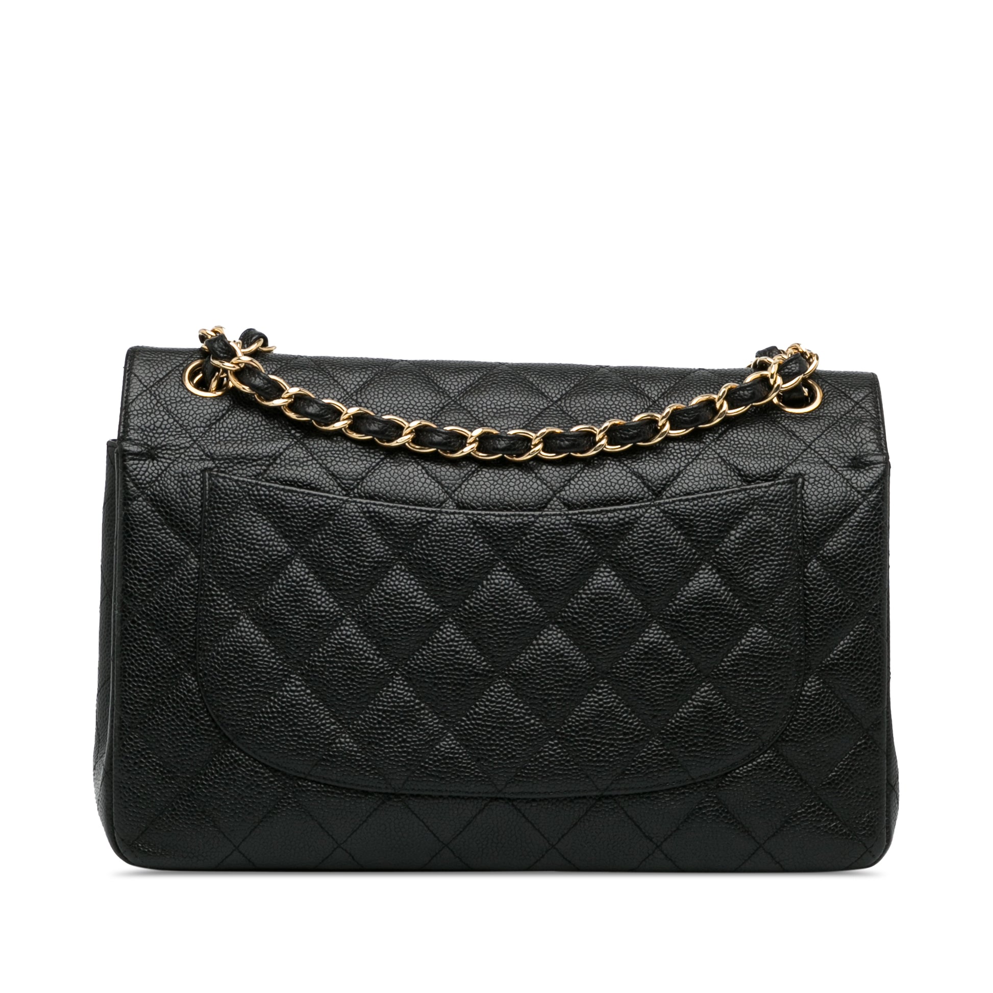 Jumbo Classic Caviar Double Flap Image# 3