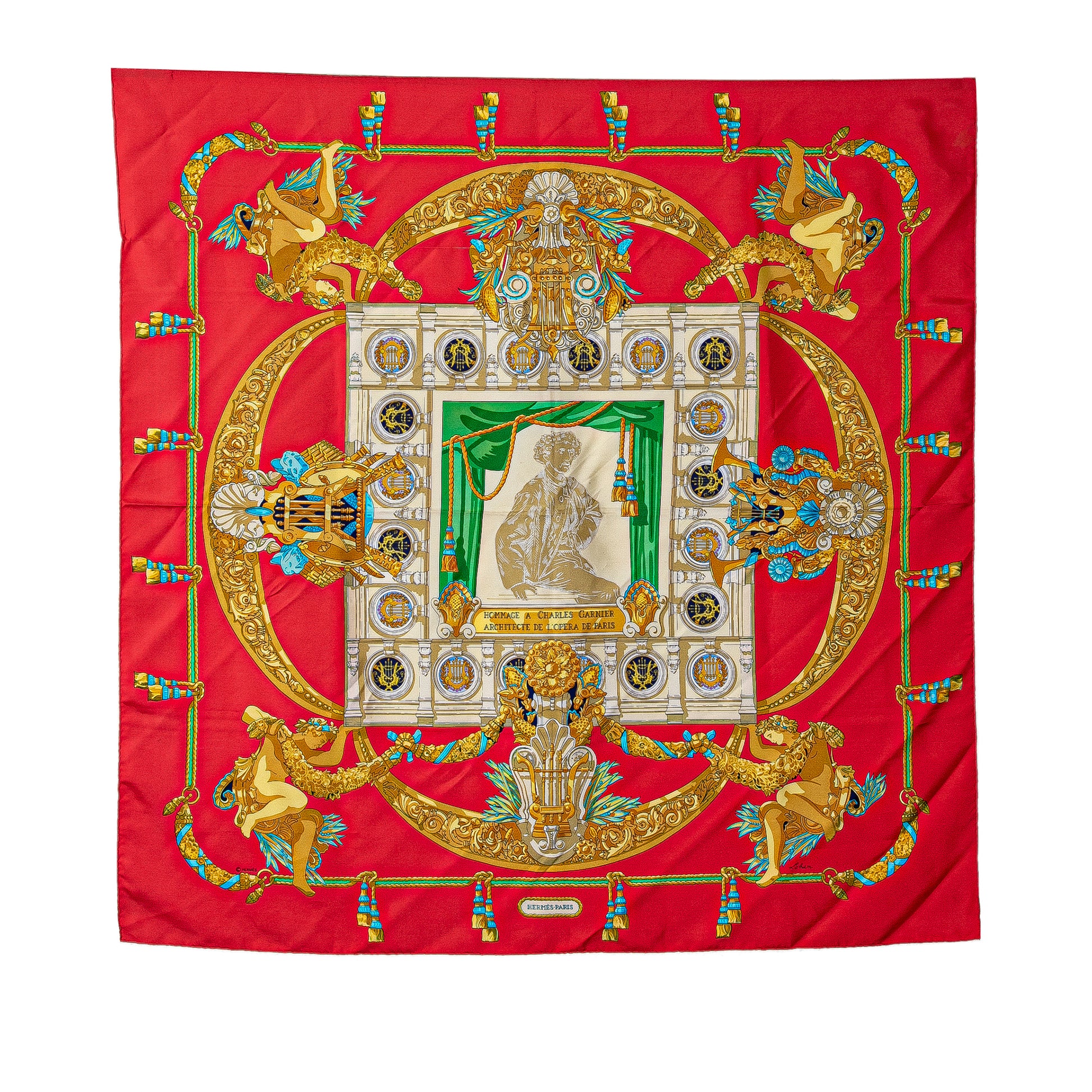 Hommage A Charles Garnier Silk Scarf Image #1