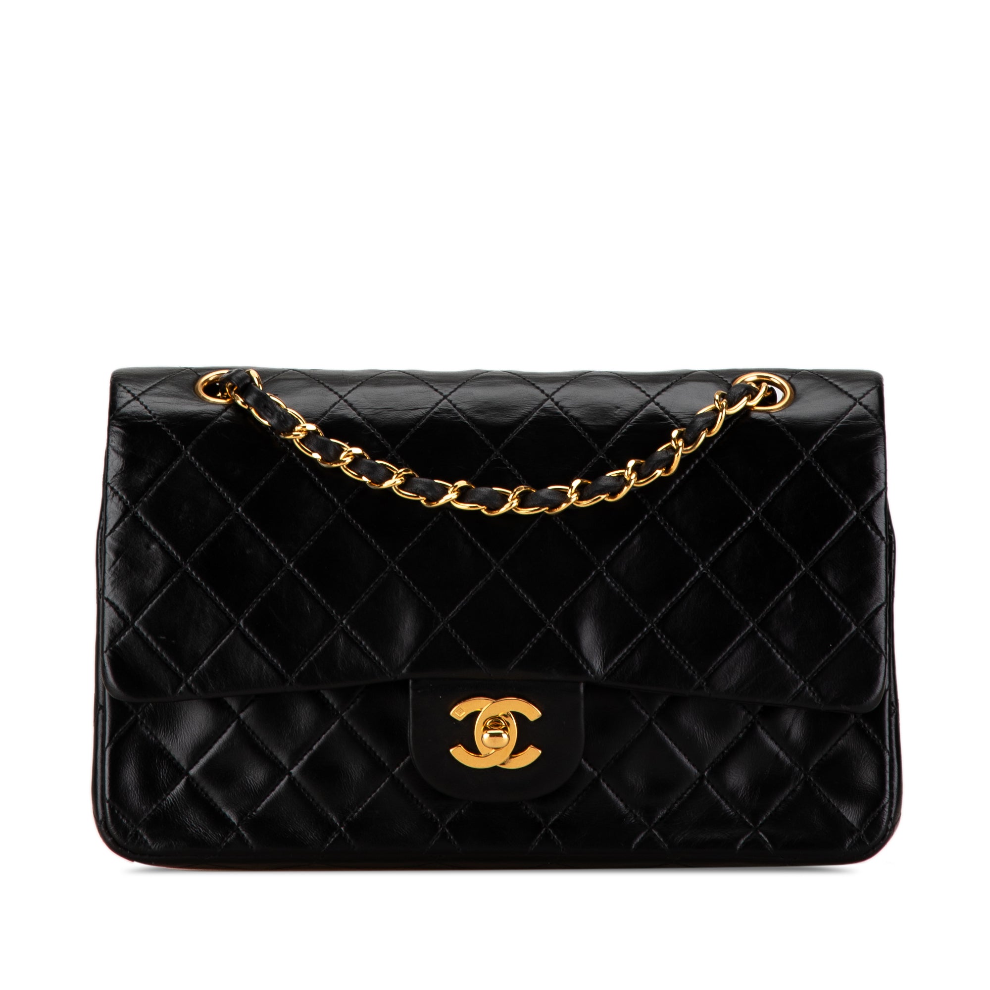 Chanel Vintage Medium Classic Lambskin Double Flap 1994 96 Designer Exchange Ltd