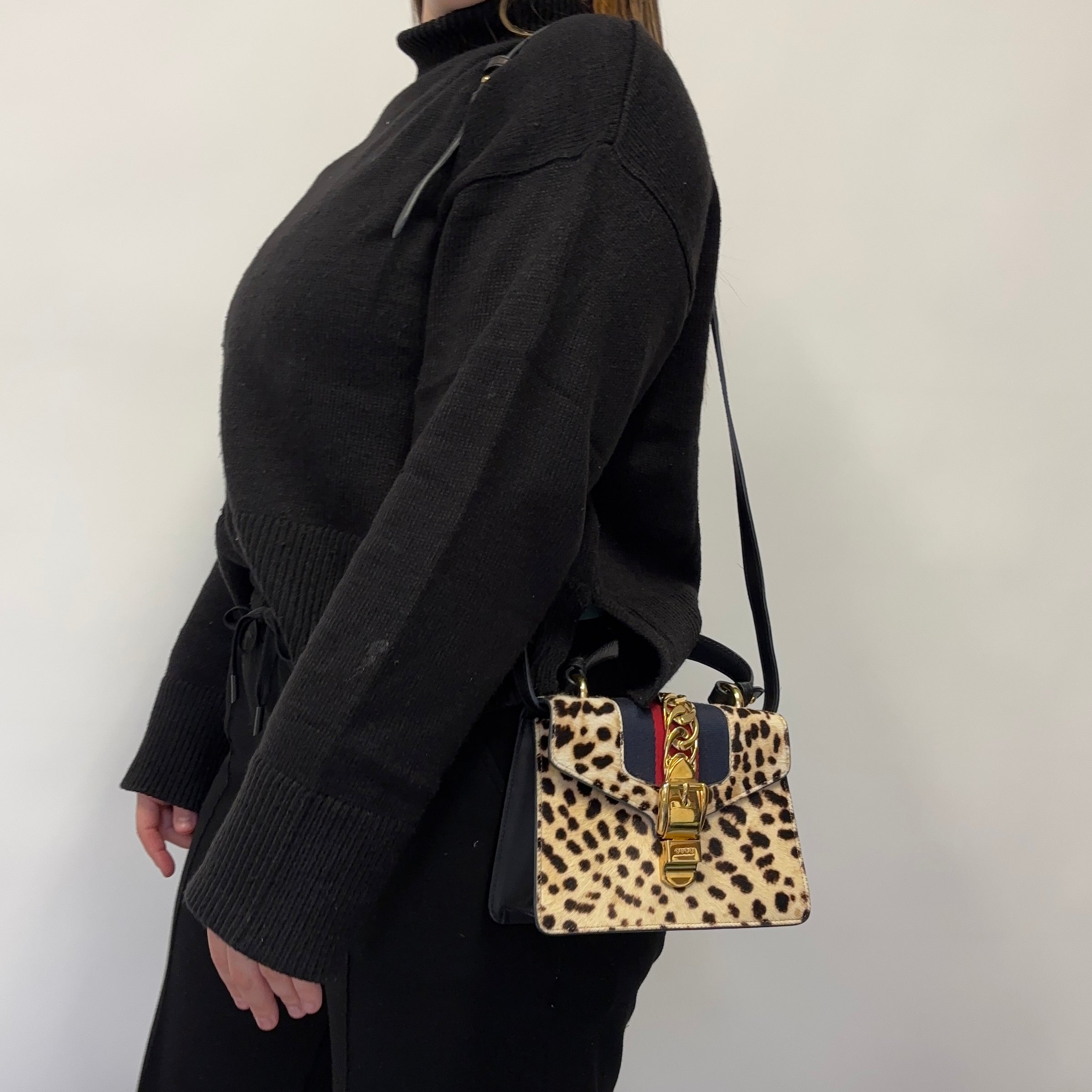 Gucci sylvie leopard sale