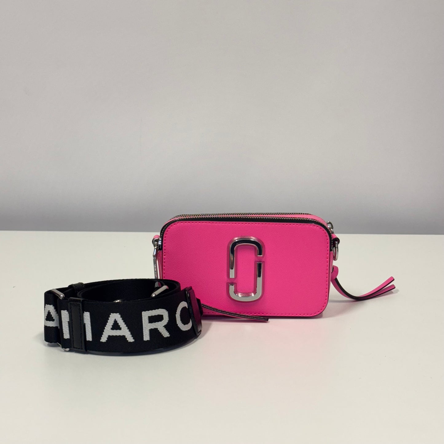 Marc Jacobs Hot Pink Leather SHW Snapshot Crossbody