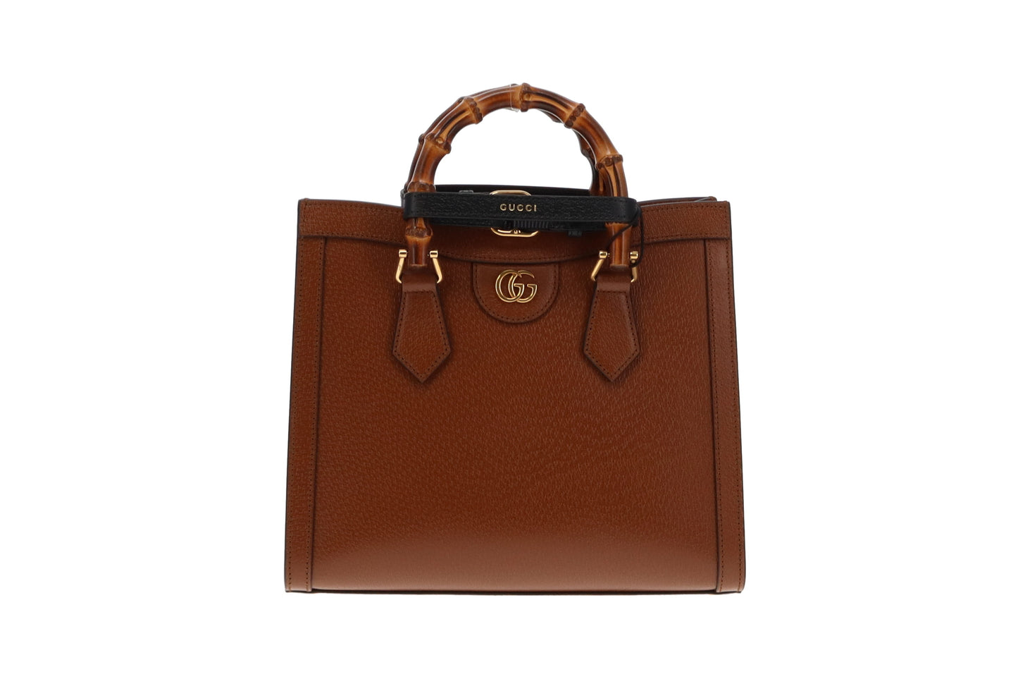 Gucci Brown Leather Small Diana Tote Bag (2)