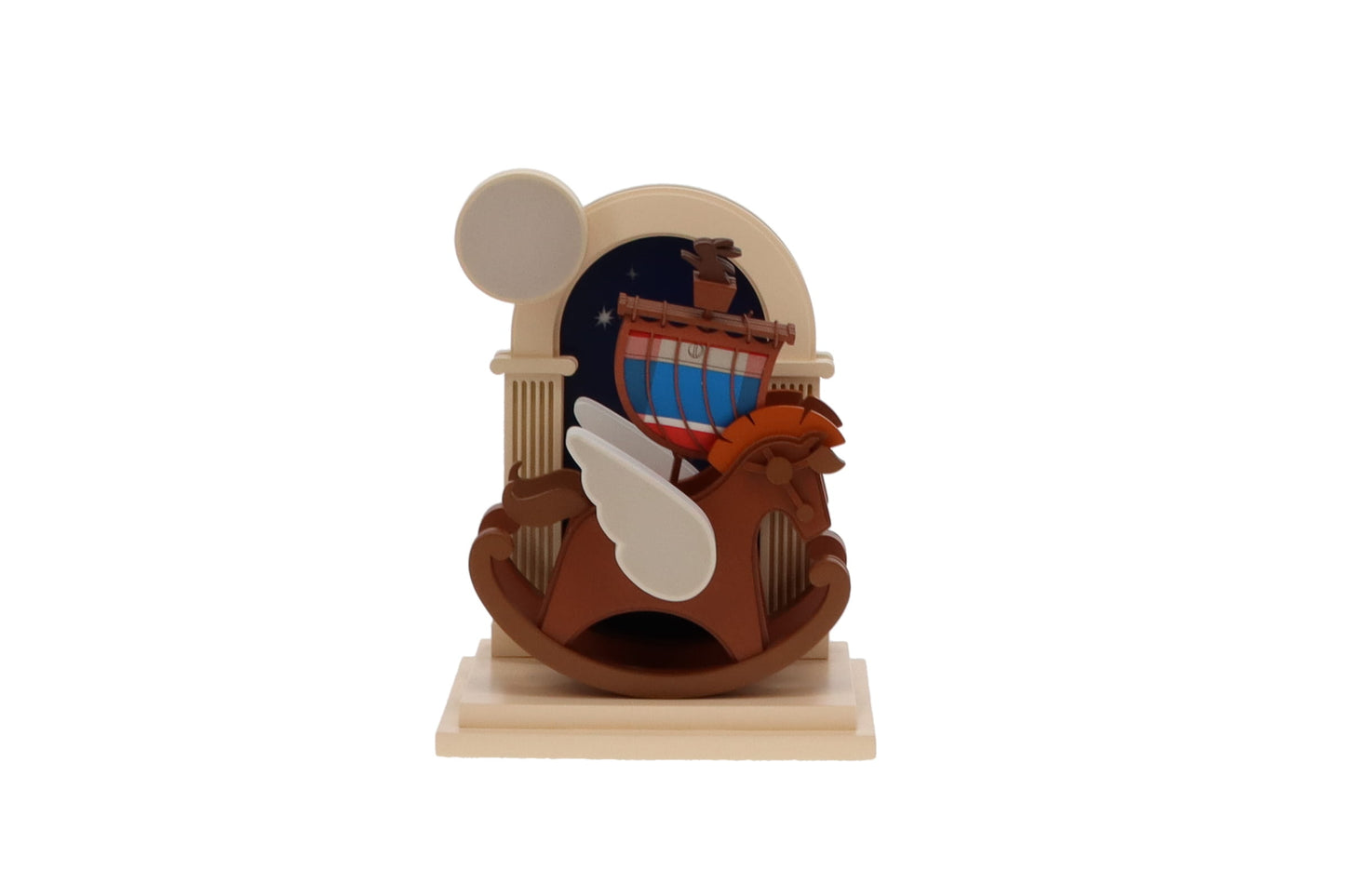 Hermes Wooden Rocking Horse Display Set