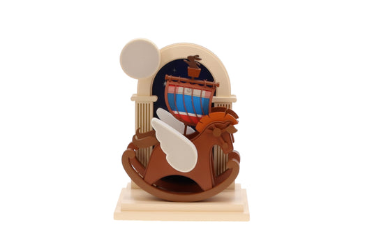 Hermes Wooden Rocking Horse Display Set