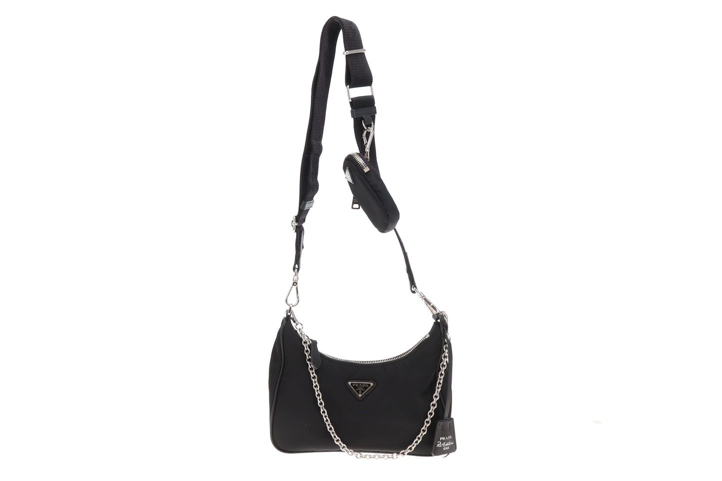 Prada Black Re-Edition 2005 Re-Nylon Shoulder Bag