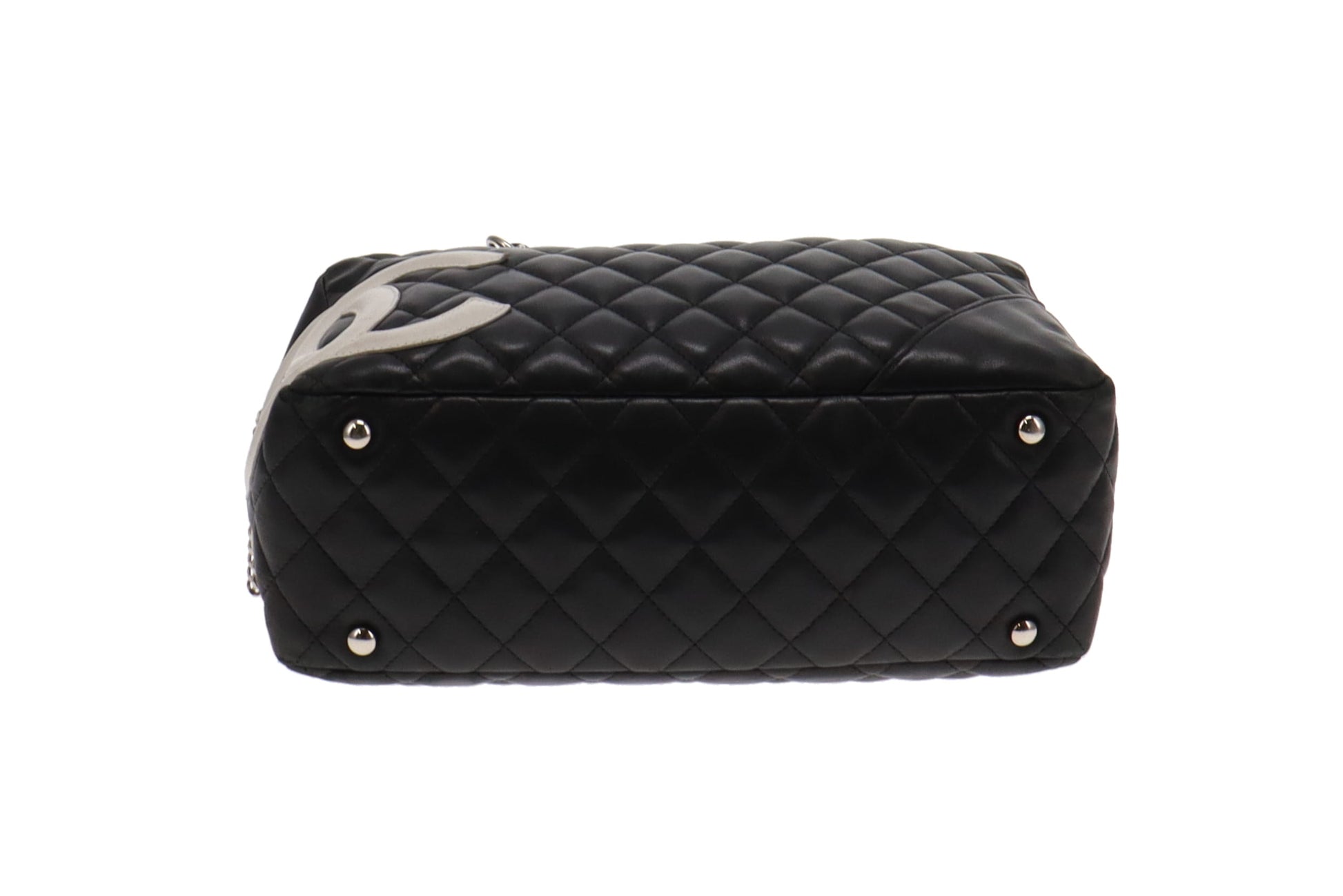 Sold at Auction: Chanel Black Quilted Lambskin Cambon Ligne Bowler Bag