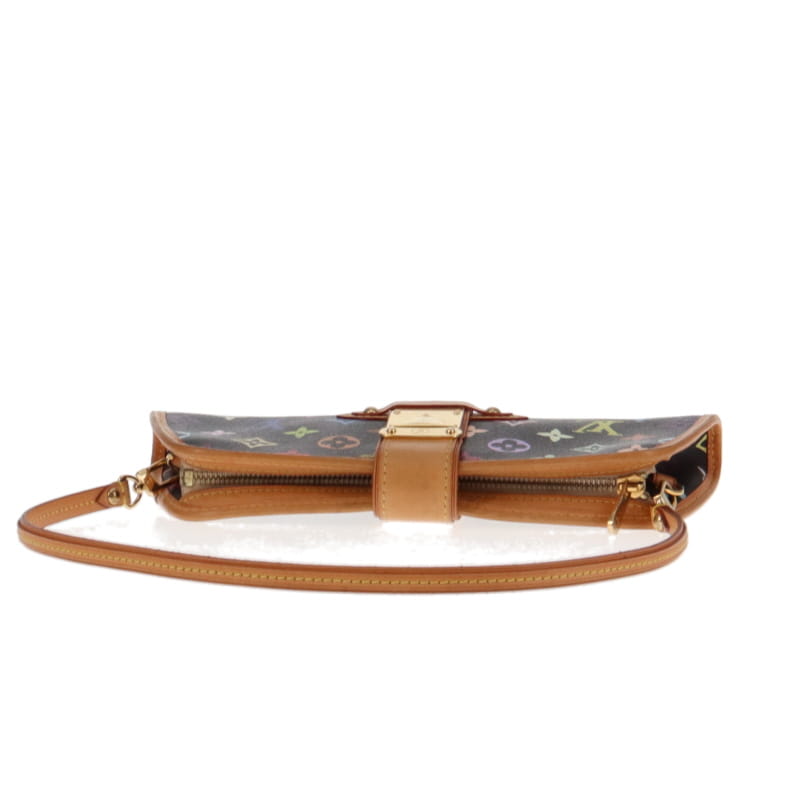 Louis Vuitton Black Multicolour Shirley Clutch On Strap