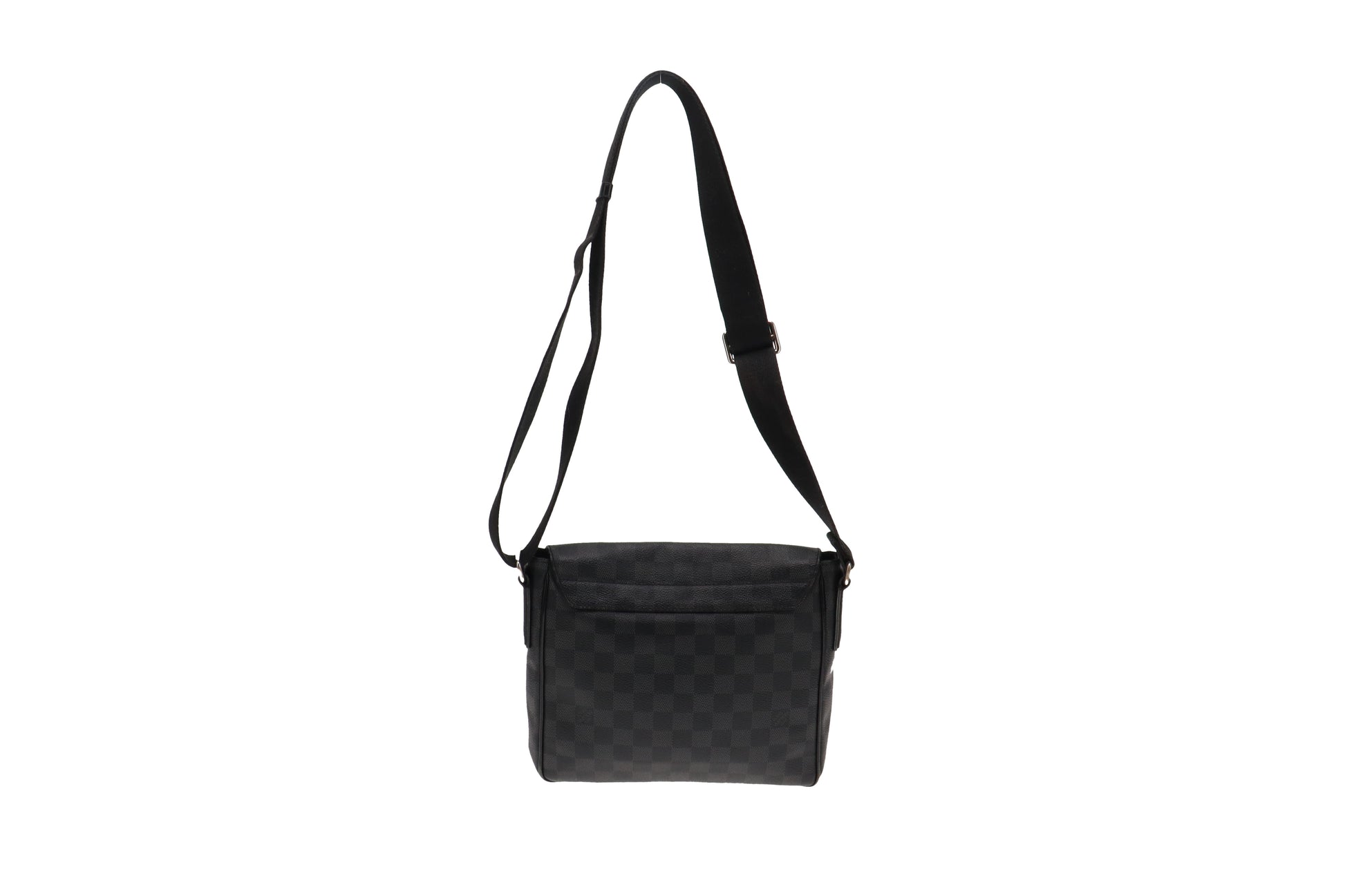 Louis Vuitton District PM Messenger Bag Damier Graphite Black in Canvas  with Silver-tone - US