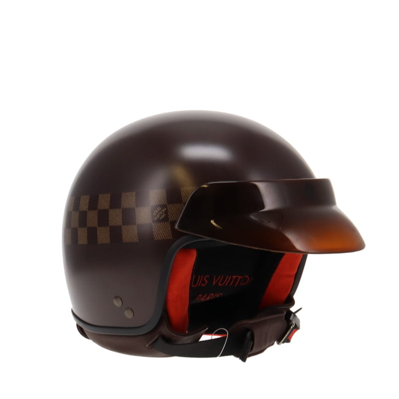 Louis Vuitton Limited Edition Damier Graphite Motorcycle Helmet &, Lot  #58298