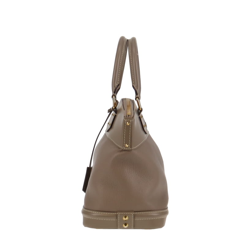 Auth Louis Vuitton Suhali Lockit PM Handbag Bronze Leather M95710 - e54042a