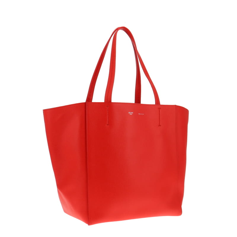 Celine Old Model Vermillion Tie Cabas Tote