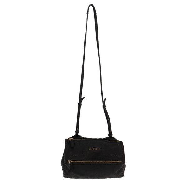 Givenchy Black Crinkled Leather Mini Pandora Crossbody Designer Exchange Ltd