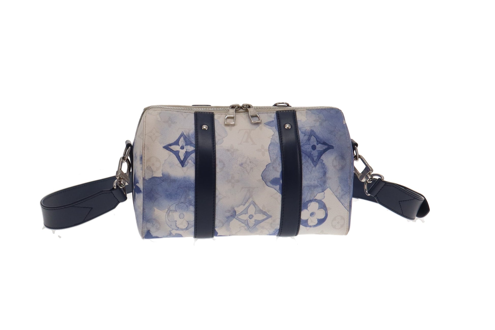Louis Vuitton City Keepall Monogram Watercolor Blue in Canvas with