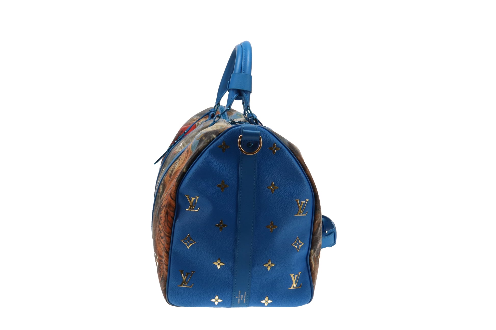 Louis Vuitton Limited Edition Coated Canvas Jeff Koons Rubens Keepall 50  Bandouliere Bag - Yoogi's Closet