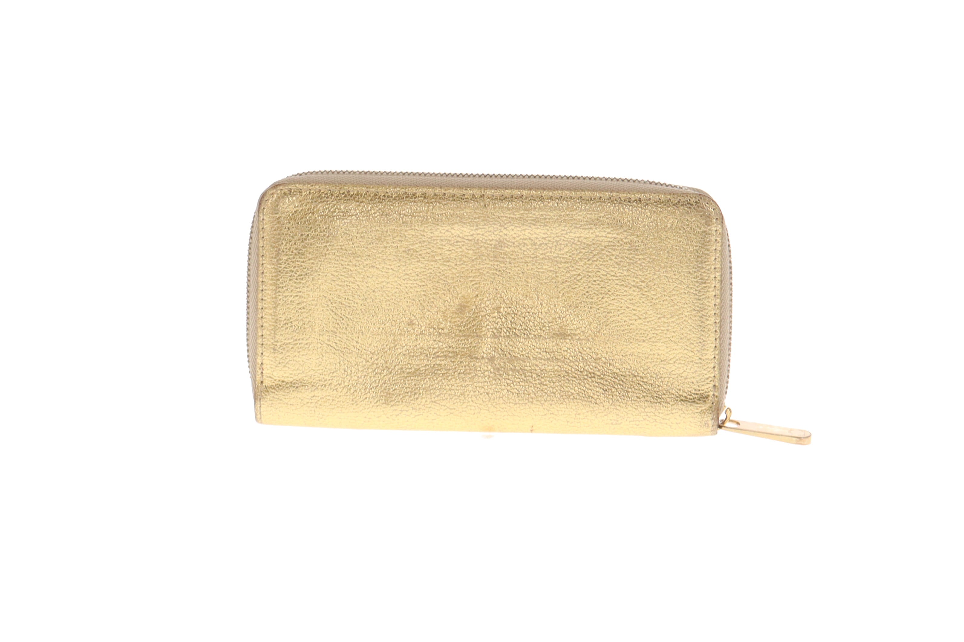 Metallic 2024 gold wallet