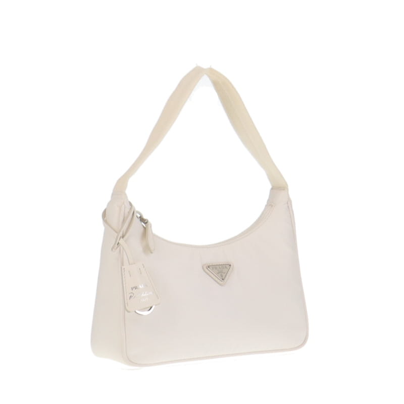 Prada Re Edition 2000 White Nylon Small Shoulder Bag