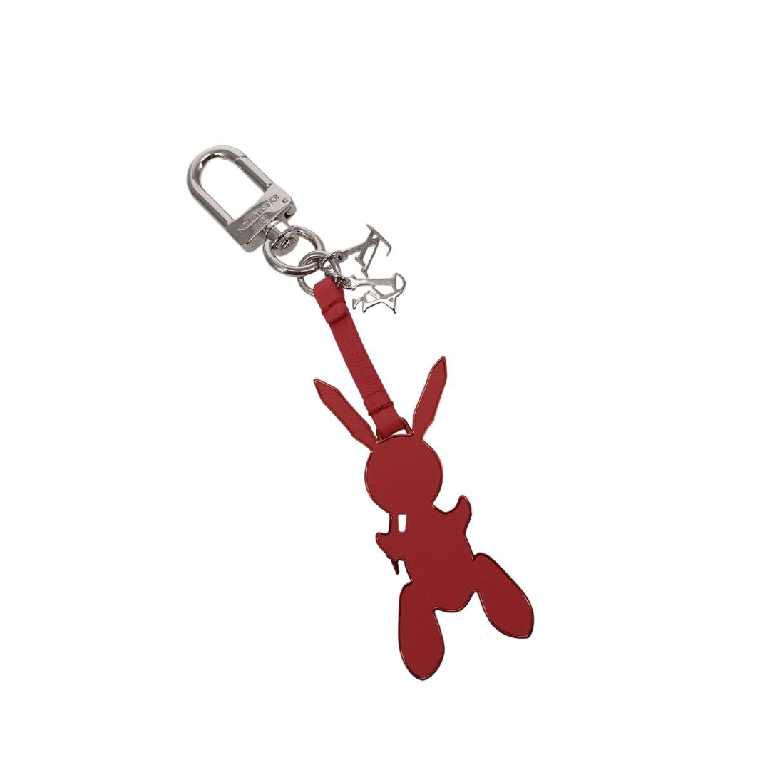 Auth Louis Vuitton Jeff Koons Rabbit Bag Charm Key Holder Light Pink  8E180590