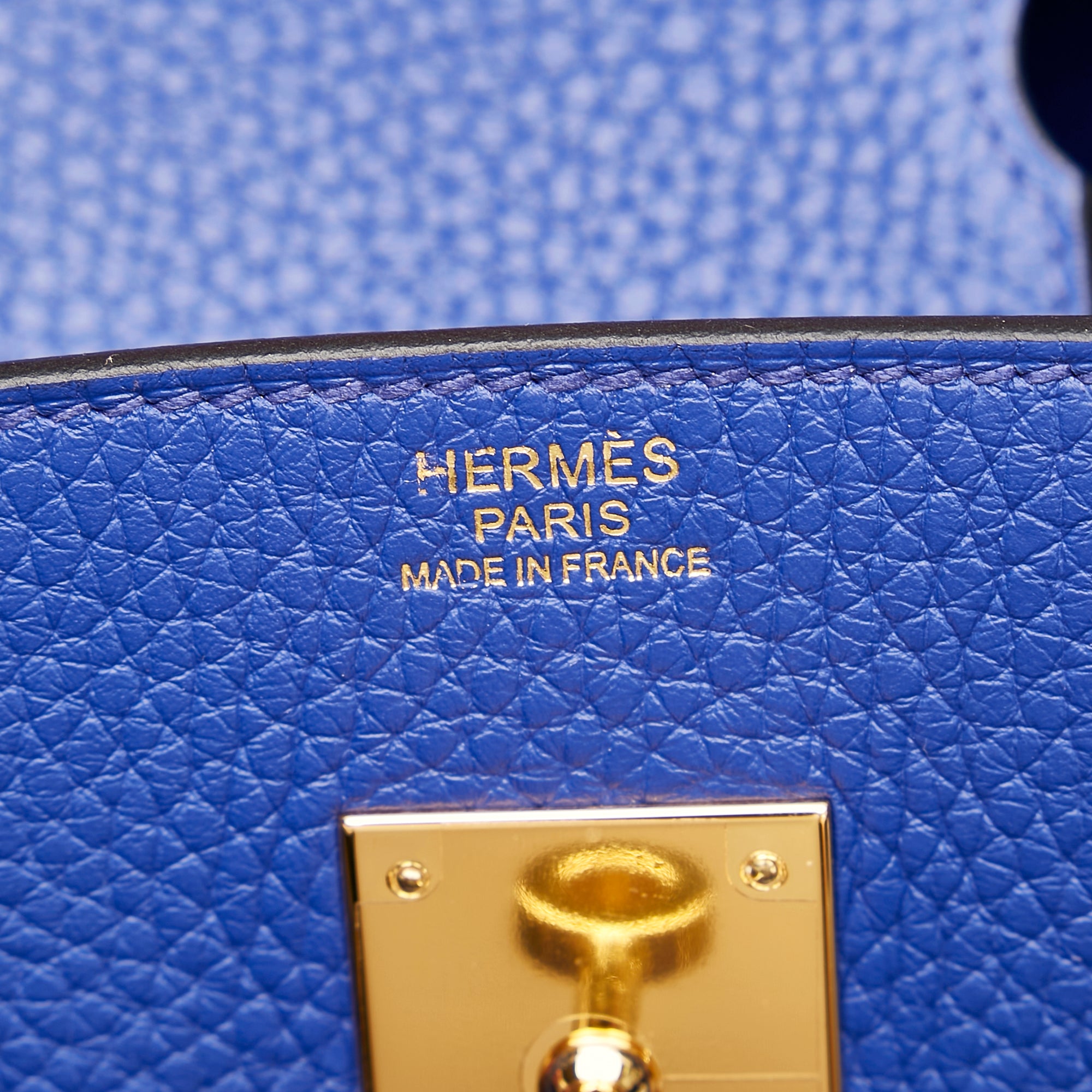 Hermes birkin togo 2024 35 bleu electrique