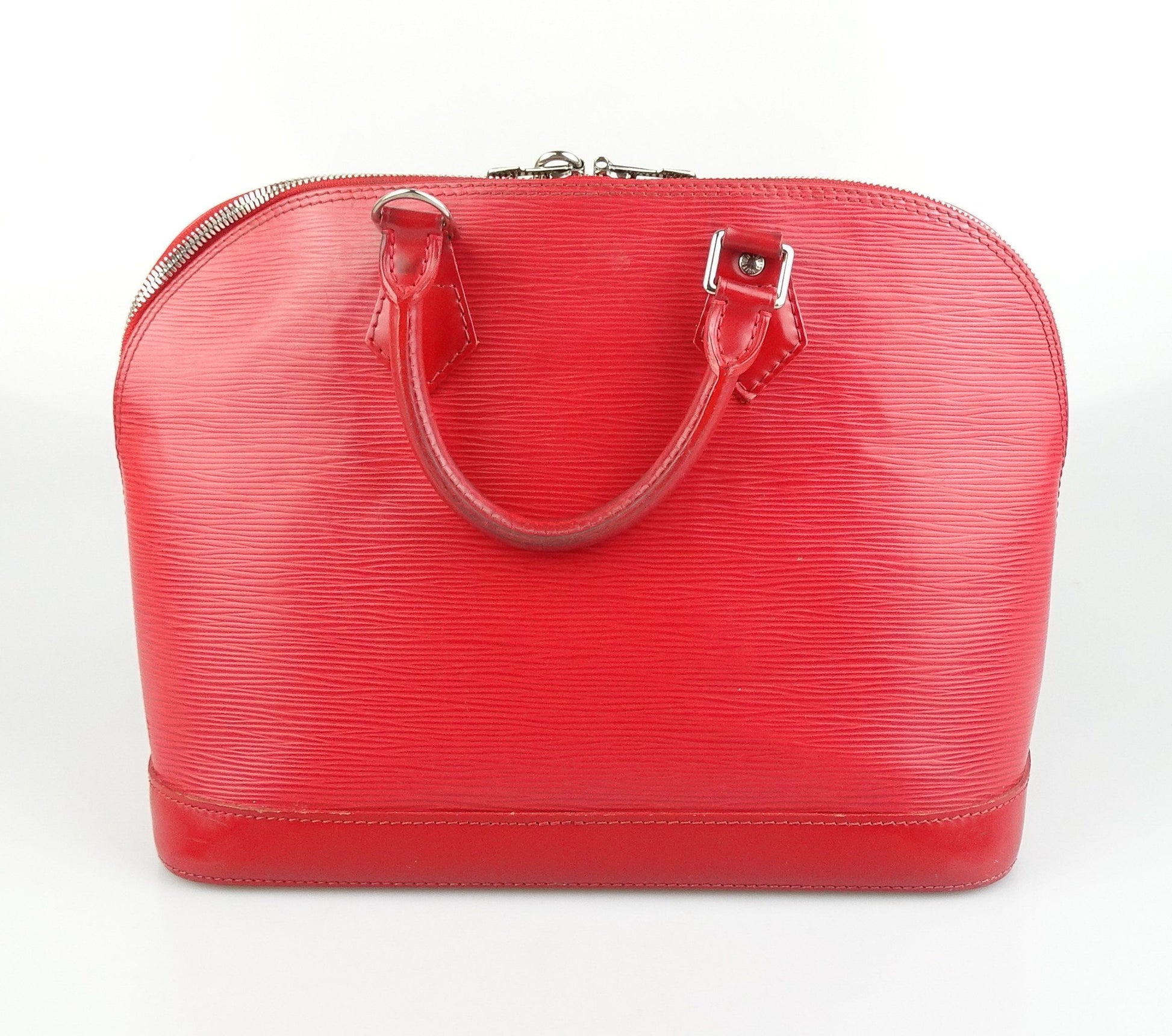 Louis Vuitton Mini Luggage Epi BB Red in Epi Leather with SIlver-tone - US