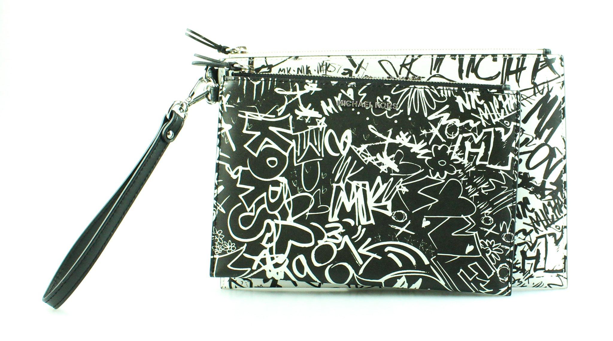 Michael Kors Graffiti Collection Duo Travel Pouch Designer Exchange Ltd