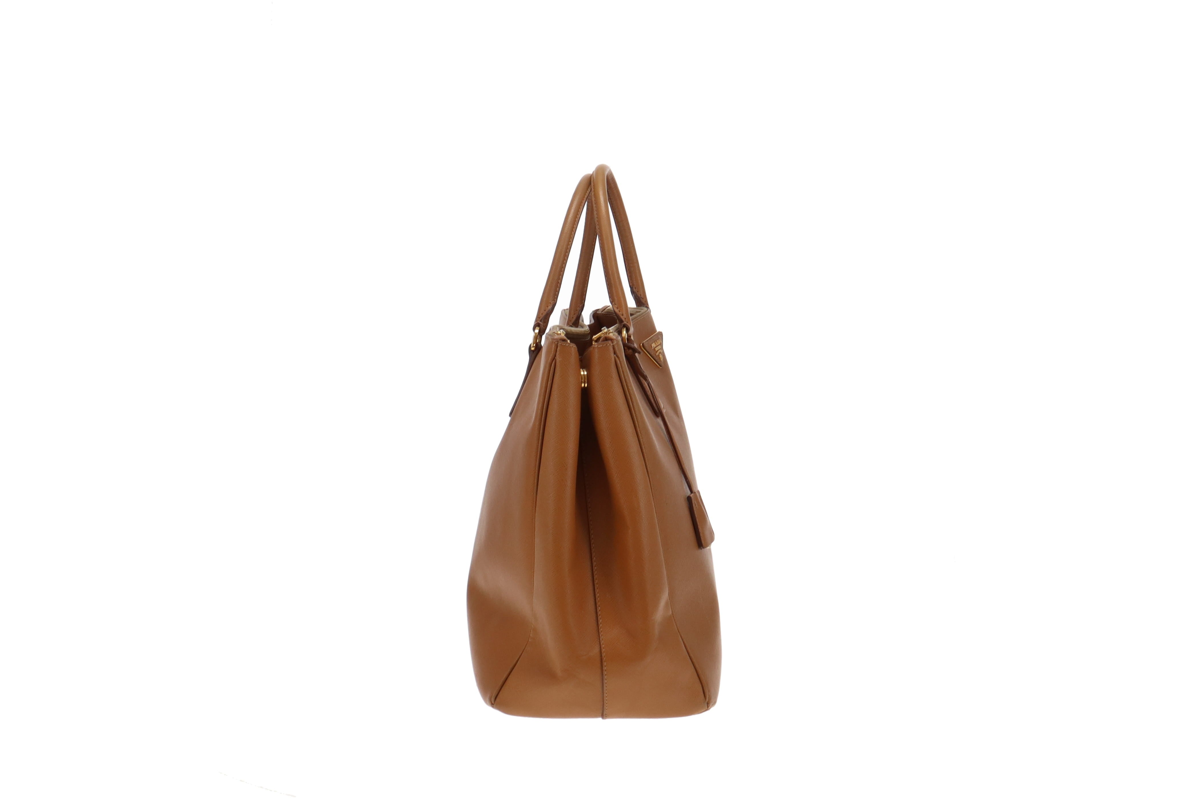 Camden saffiano double online pocket tote