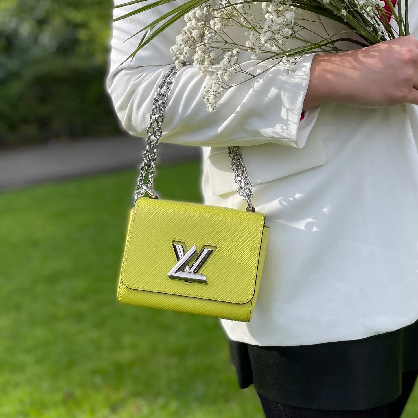 Louis Vuitton Louis Vuitton Figari PM Black Epi Leather Handbag